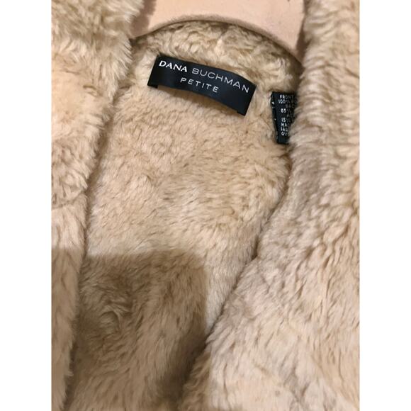 Dana Buchman Faux Shearling Vest, Petite 4 - Picture 5 of 6